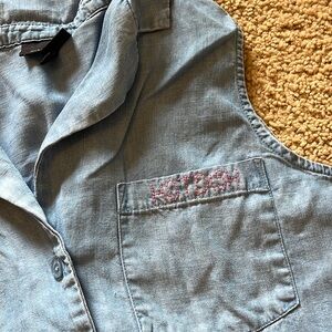 hot dish embroidered shirt